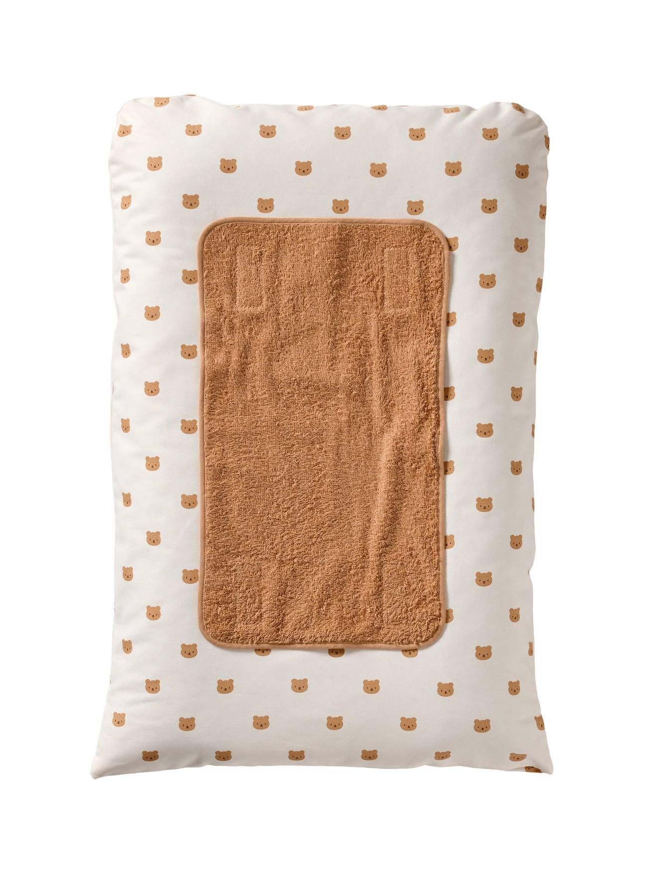 Housse matelas à langer personnalisable beige imprimé (Vertbaudet) - Image 2