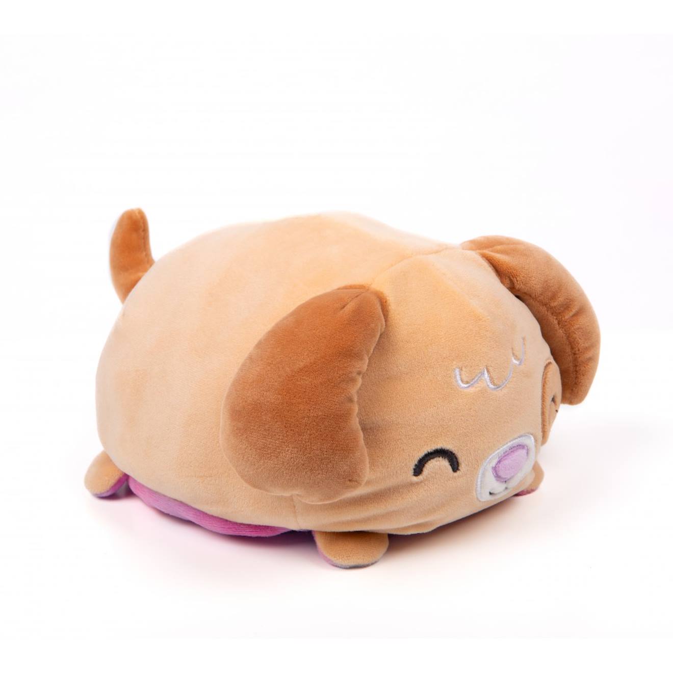 Peluche Réversible Cushablez - Paxton Puppy 22cm - Marron/ Marron/beige/rose (Pioupiou Et Merveilles) - Image 2