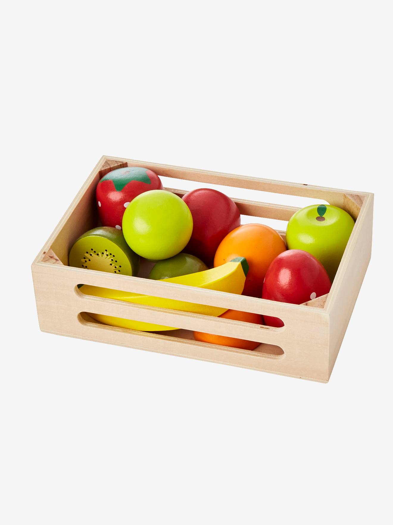 Cagette de fruits en bois FSC® pour dinette multicolore - Vertbaudet