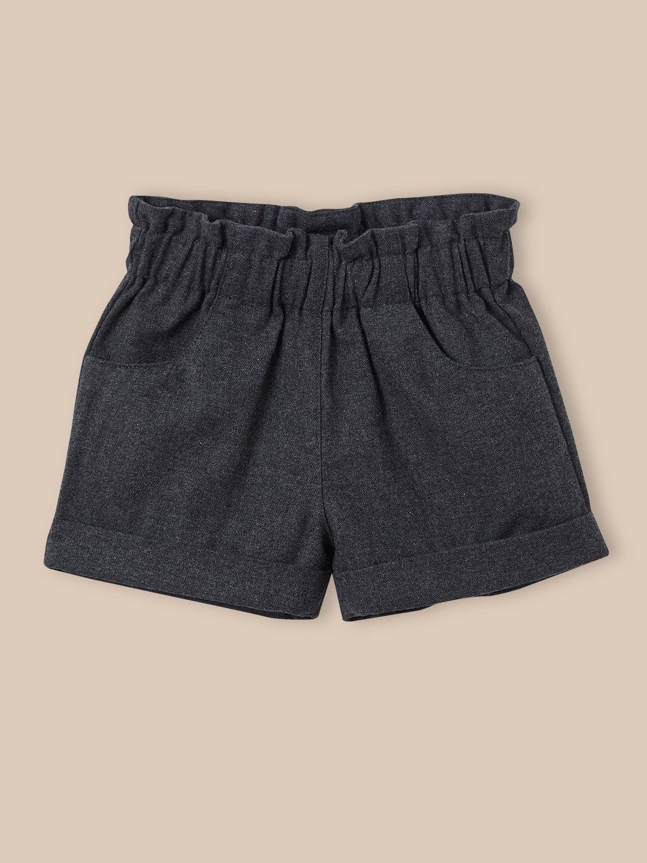 Short Flanelisé Bébé Gris Flannel