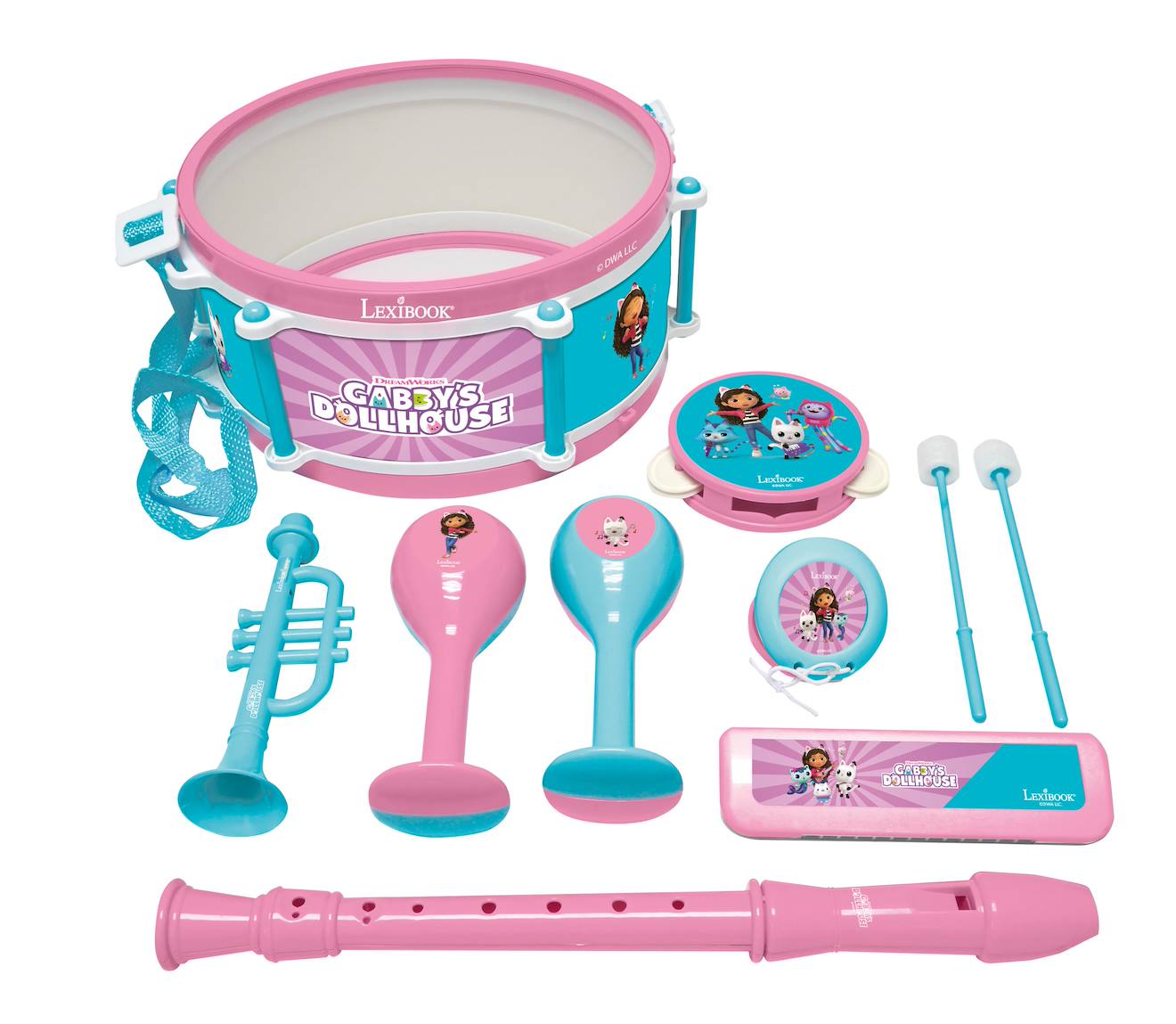 Set Musical 7pcs Gabby Et La Maison Magique Rose