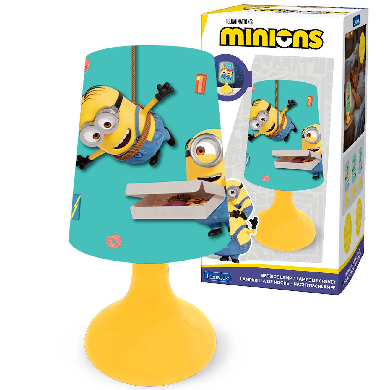 Mini Lampe De Chevet Veilleuse Sans Fil Minions Bleu