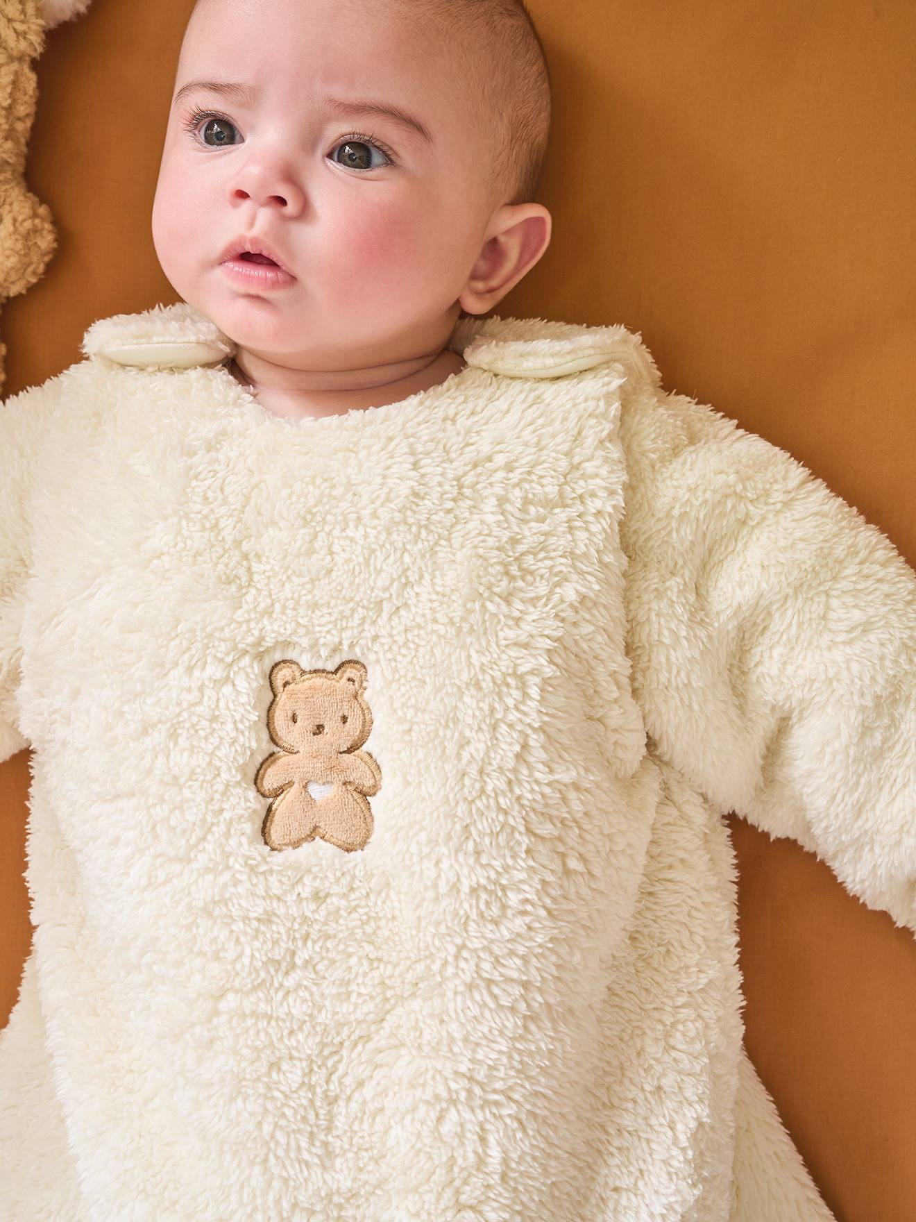 Gigoteuse PETIT OURS manches longues amovibles vanille