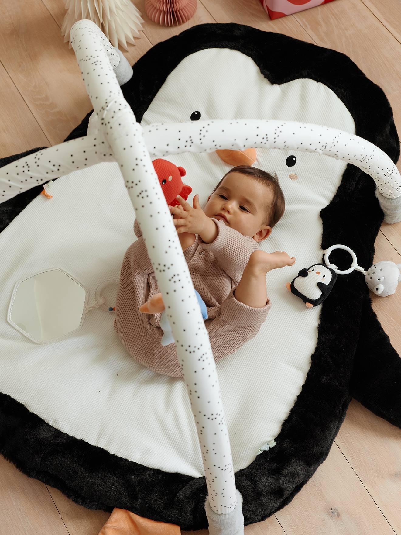 Tapis d'éveil avec arche banquise