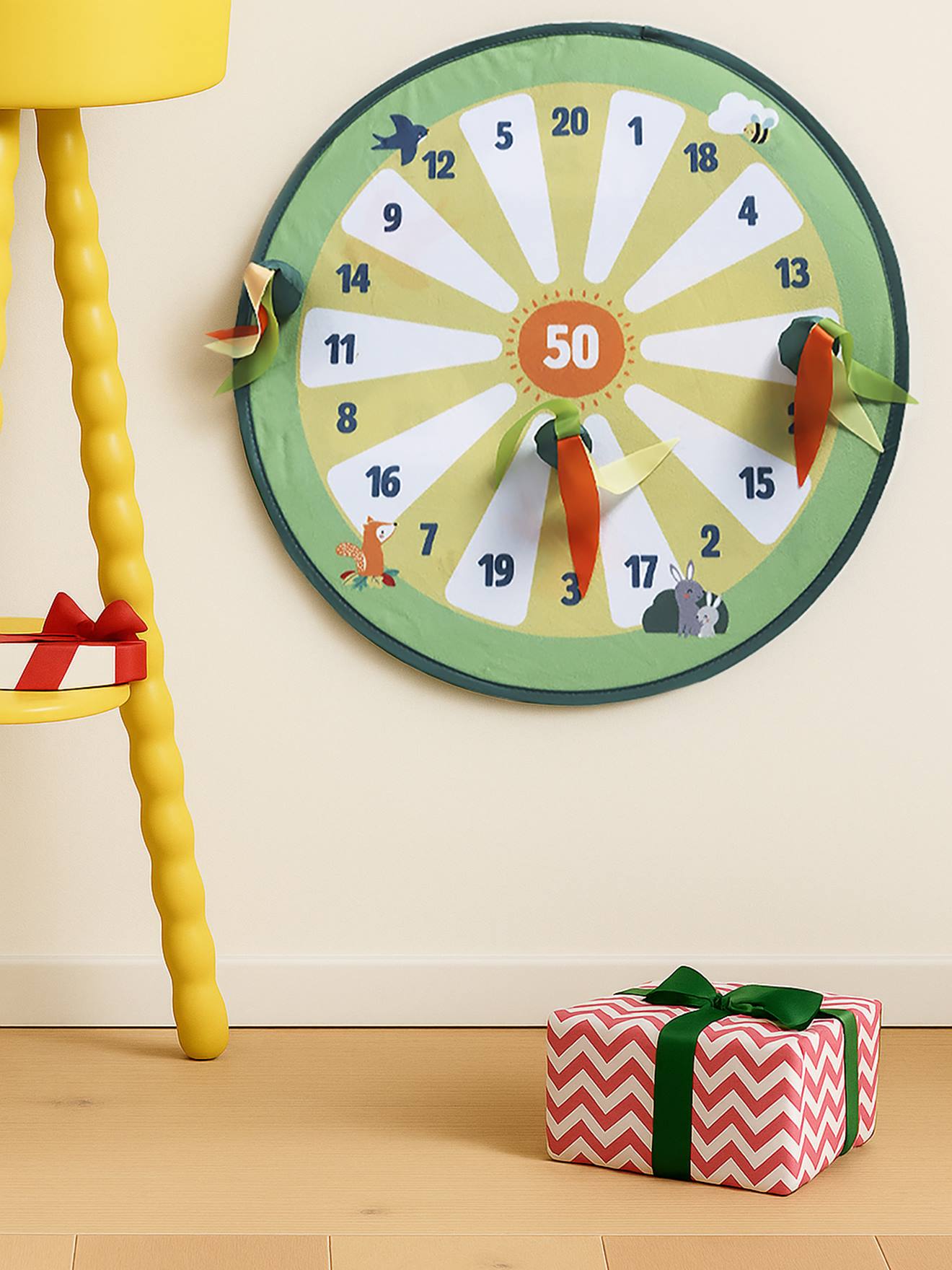 Mon jeu de fléchettes évolutif vert