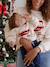 Sweat bébé Noël capsule famille vanille 1 - vertbaudet enfant 