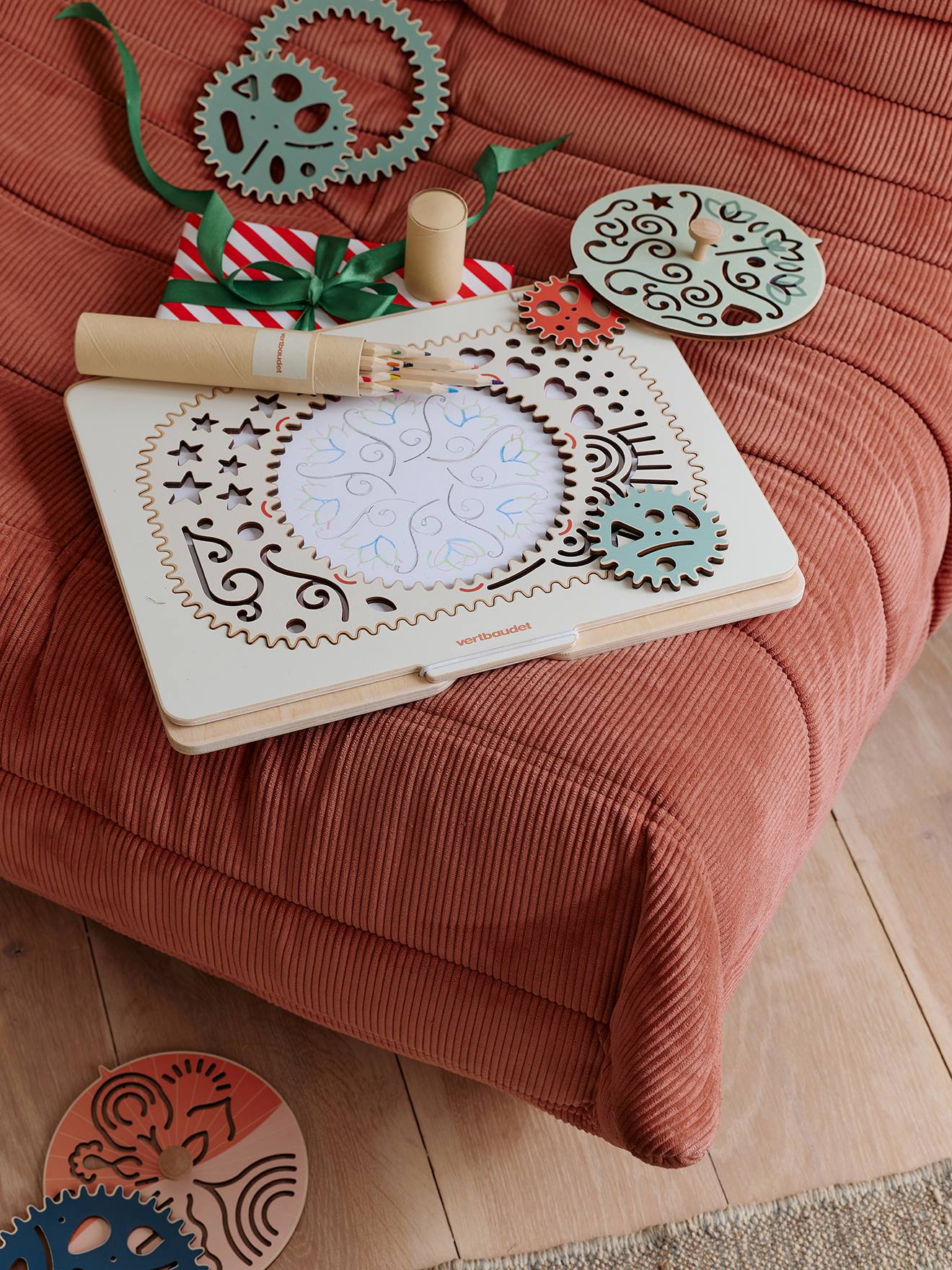 Coffret créatif spirales et mandalas en bois FSC® bois