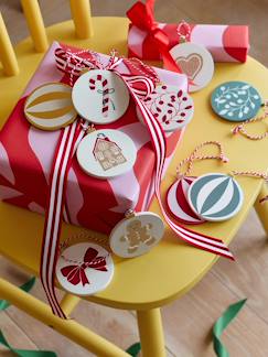 -Lot de 10 boules de Noël en bois MOONY