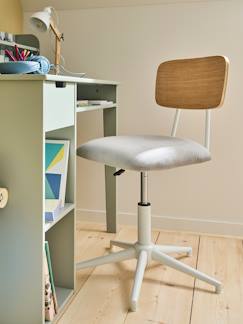 -Chaise de bureau métal et bois LIGNE SCHOOL