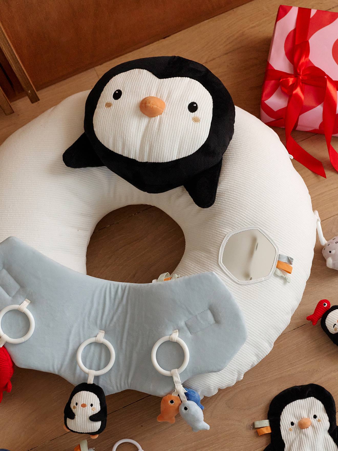 Coussin bébé des découvertes banquise