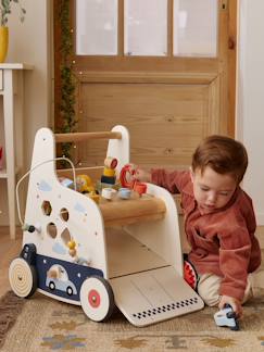 Jouet-Premier âge-Bascules, chariots de marche, trotteurs et porteurs-Chariot de marche bricolage et voitures en bois FSC®