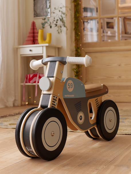 Vertbaudet - Porteur moto en bois FSC® bleu