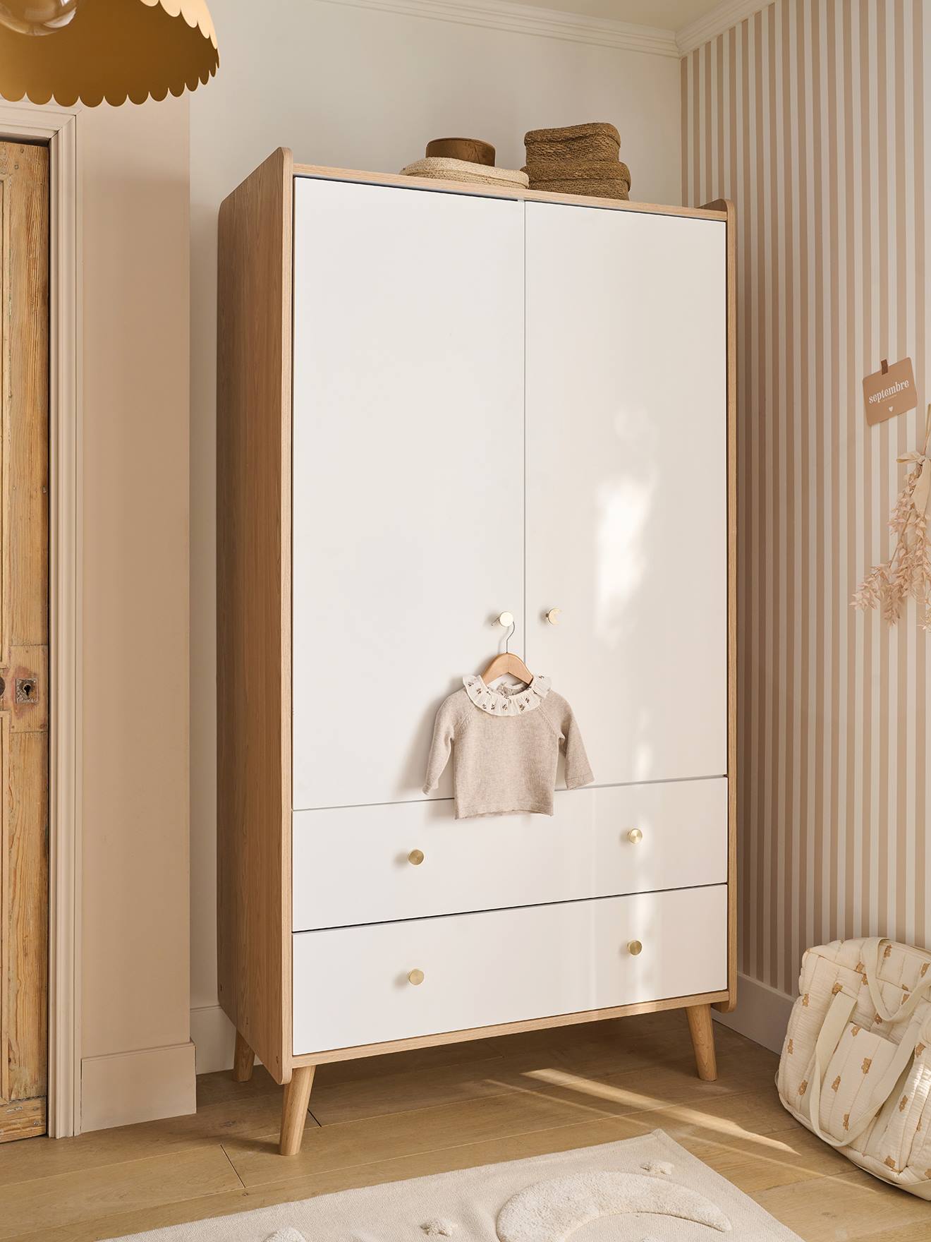 Armoire 2 portes Moonlight blanc
