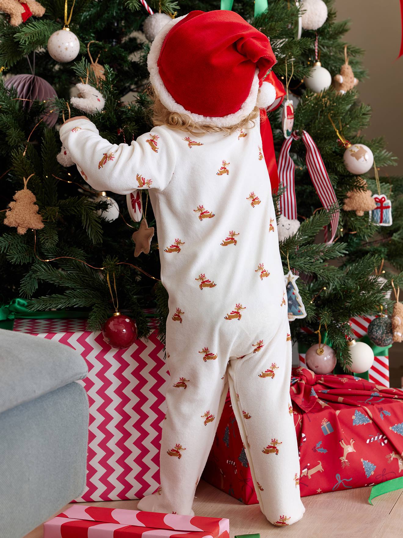 Pyjama Bébé Noël Père Noël Avec Chapeau 3-6 Mois - Marque Matalan, 100% Coton, Neuf Avec étiquettes
