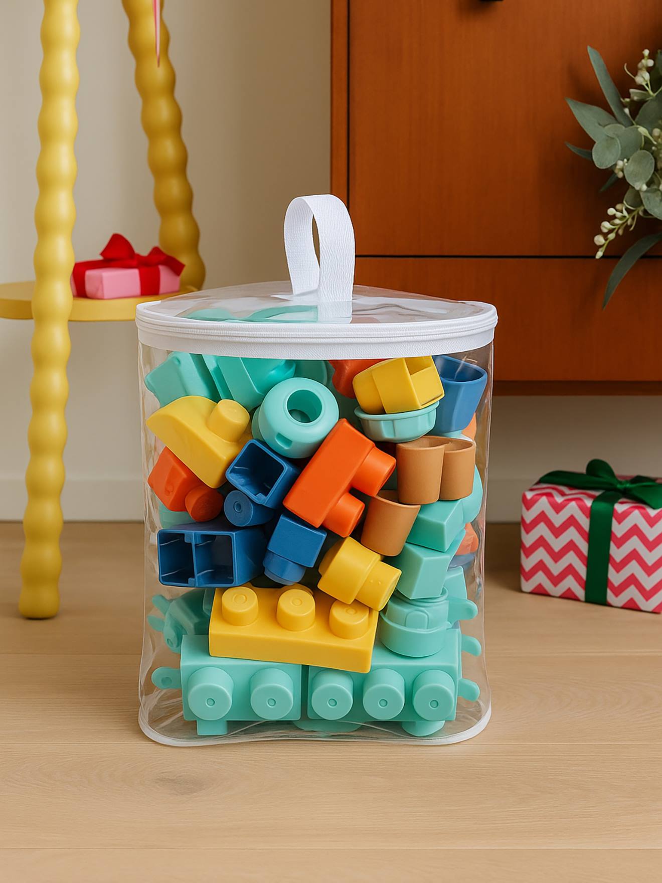 Set de 58 briques de construction multicolore