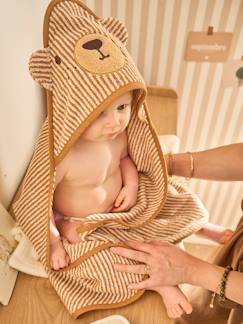 Cape de bain et gant de toilette PETIT OURS, avec coton recylé  - vertbaudet enfant