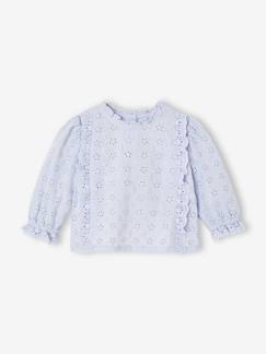 Bébé-Chemise, blouse-Blouse bébé broderie anglaise à volants