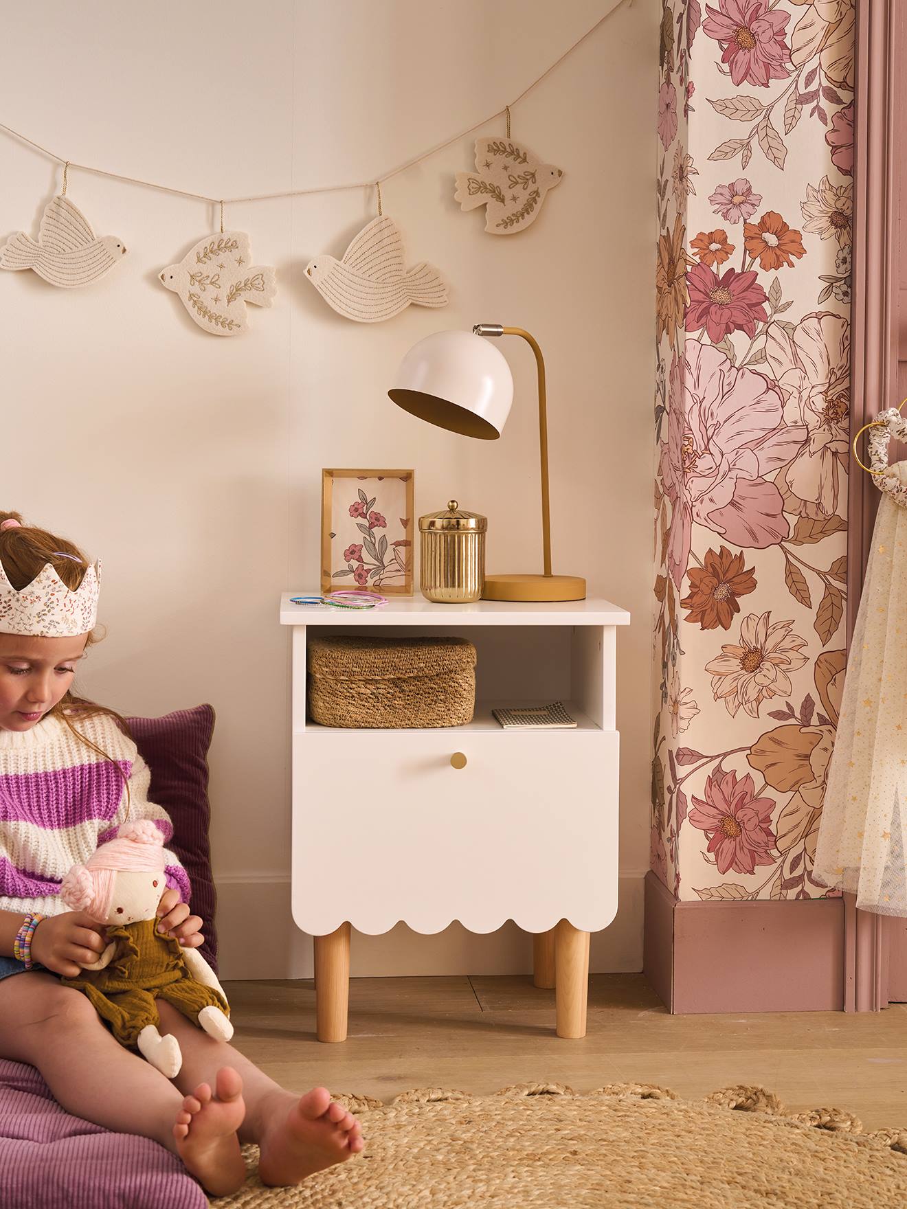 Chevet enfant LIGNE FESTON blanc