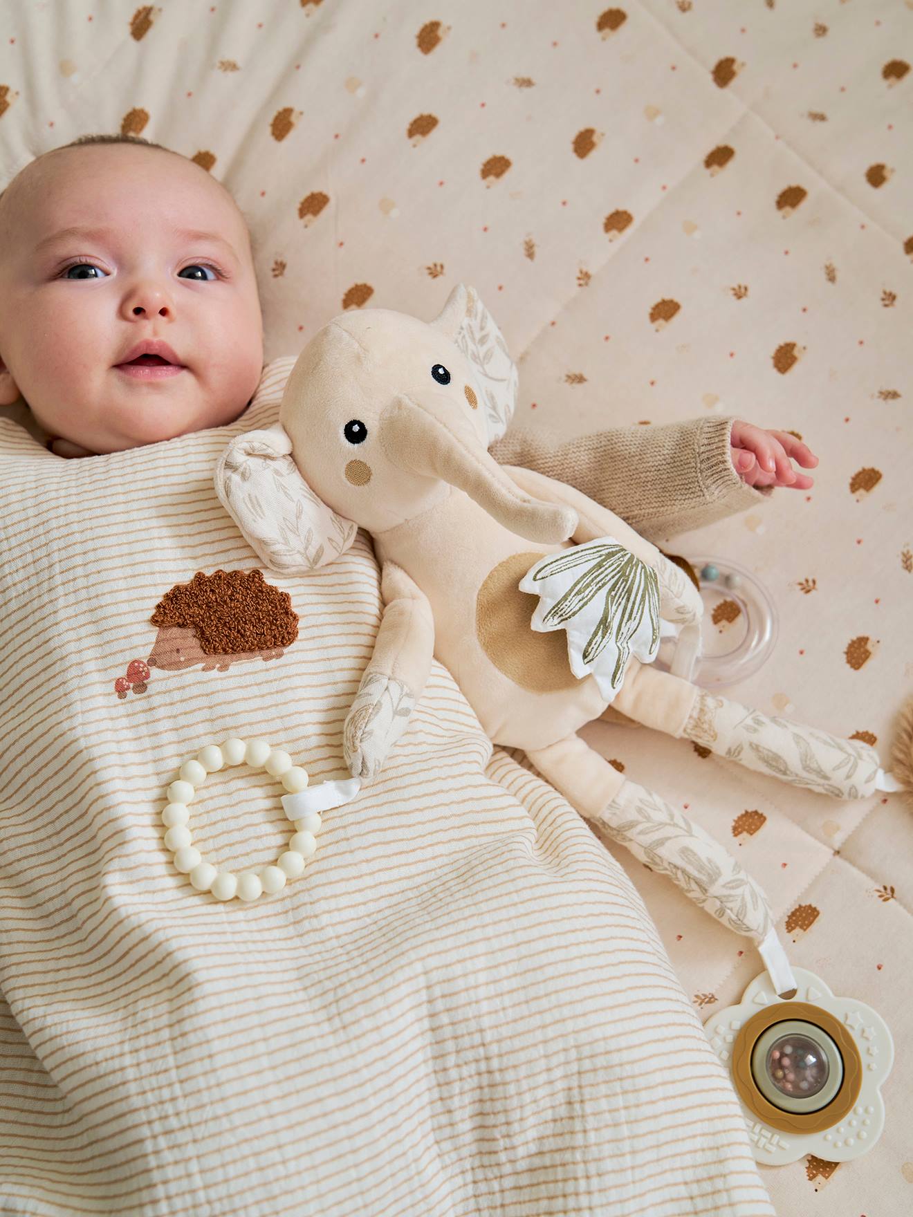 Peluche d'activités à suspendre BABYLON beige (Vertbaudet) - Image 1