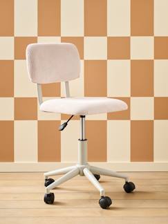 Chaise de bureau à roulettes enfant en velours  - vertbaudet enfant