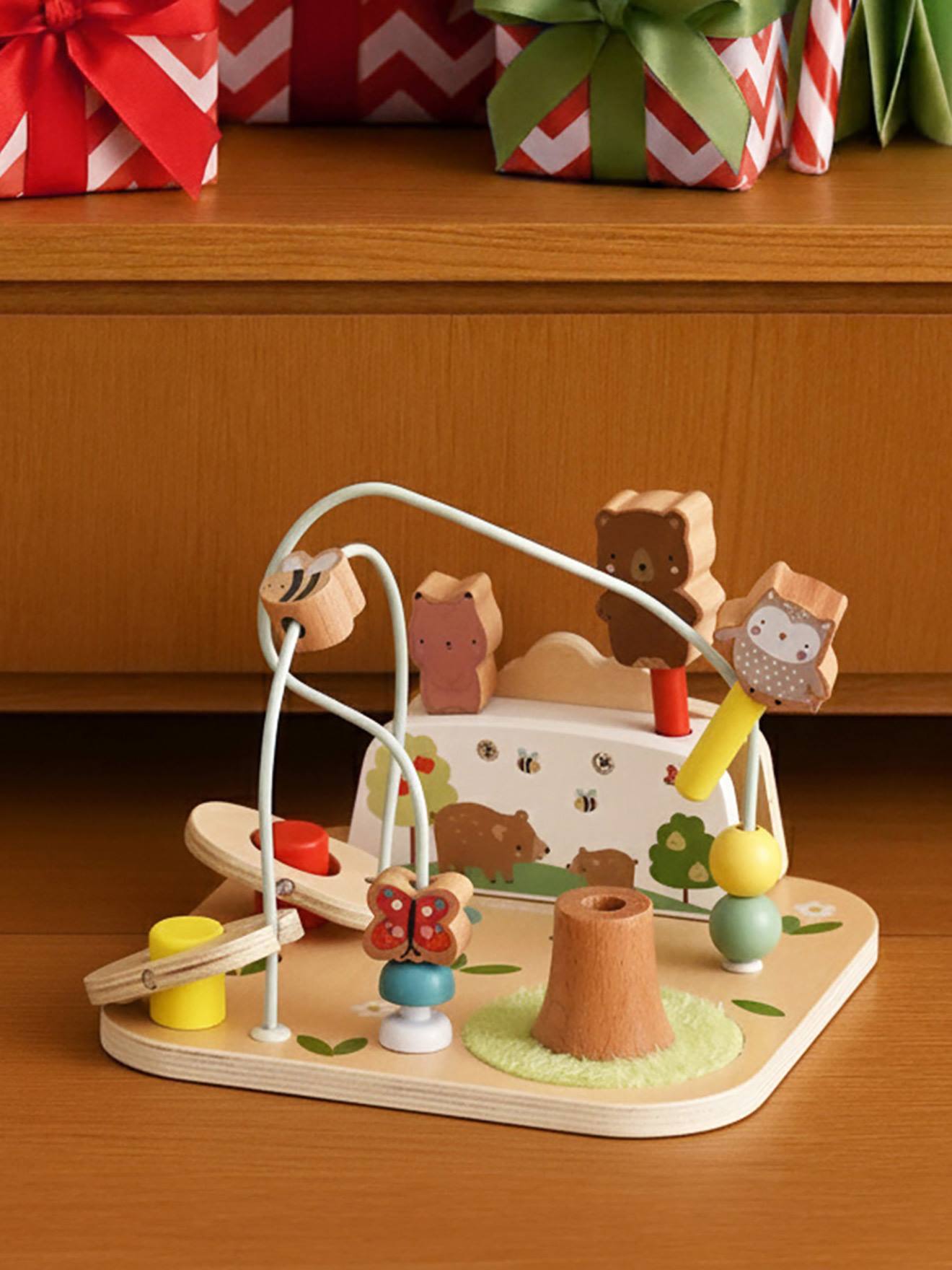 Planche des animaux sauteurs en bois FSC® LES 4 SAISONS bois