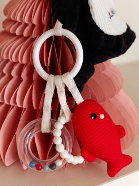 Bâton De Pluie Banquise Vertbaudet - Pingouin Doux, Billes Colorées, éveil Sensoriel Bébé - Dès La Naissance, 25.5 Cm