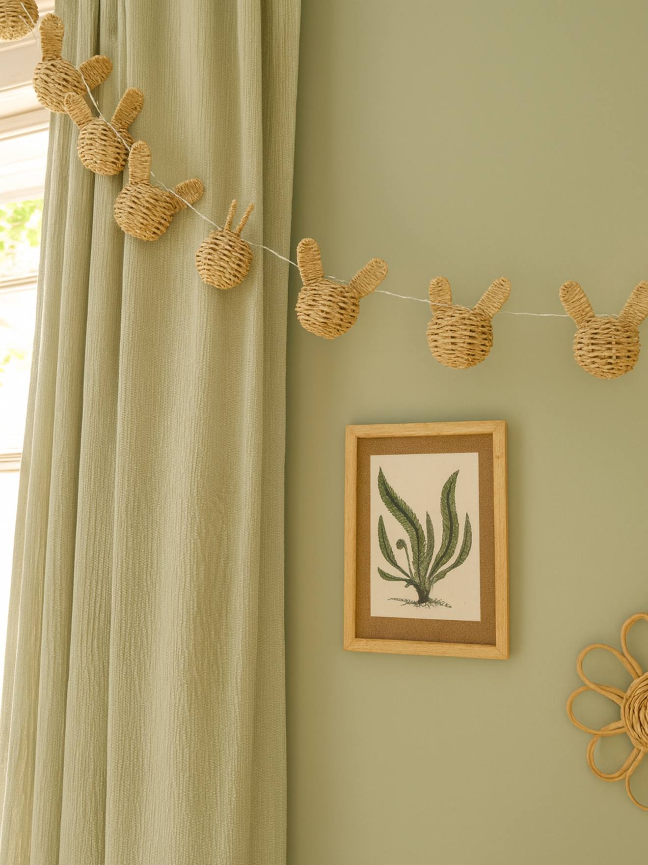 Guirlande lumineuse lapin beige