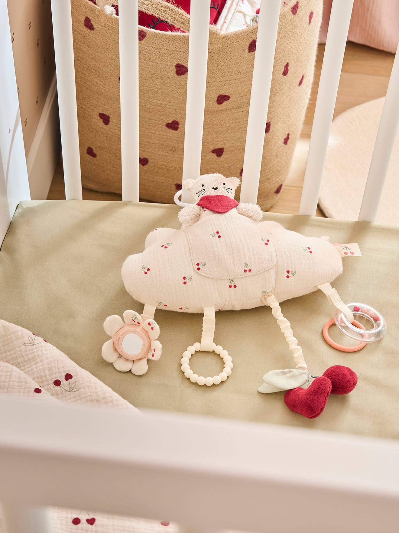 Boîte à musique à suspendre CHERRY rouge