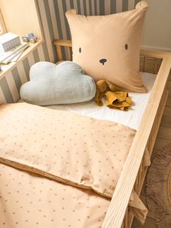 Parure housse de couette + taie d'oreiller OURSON, avec coton recyclé  - vertbaudet enfant