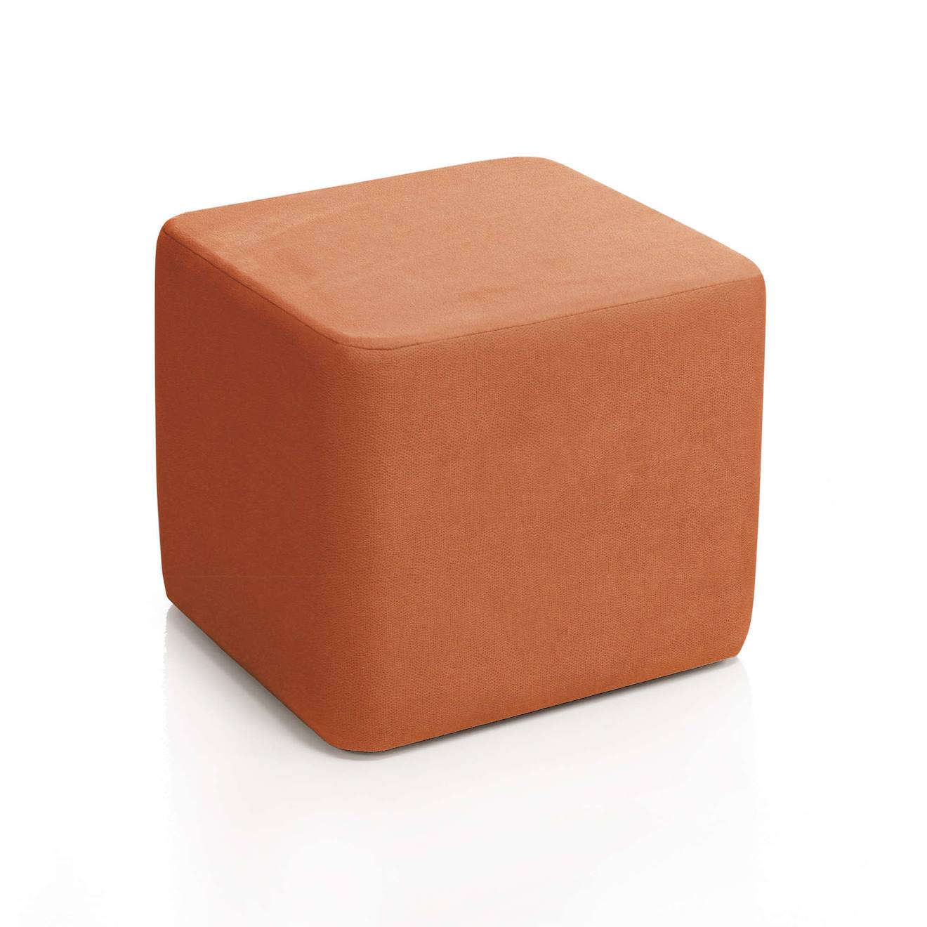 Pouf Carré En Tissu Pour Enfant Terracotta