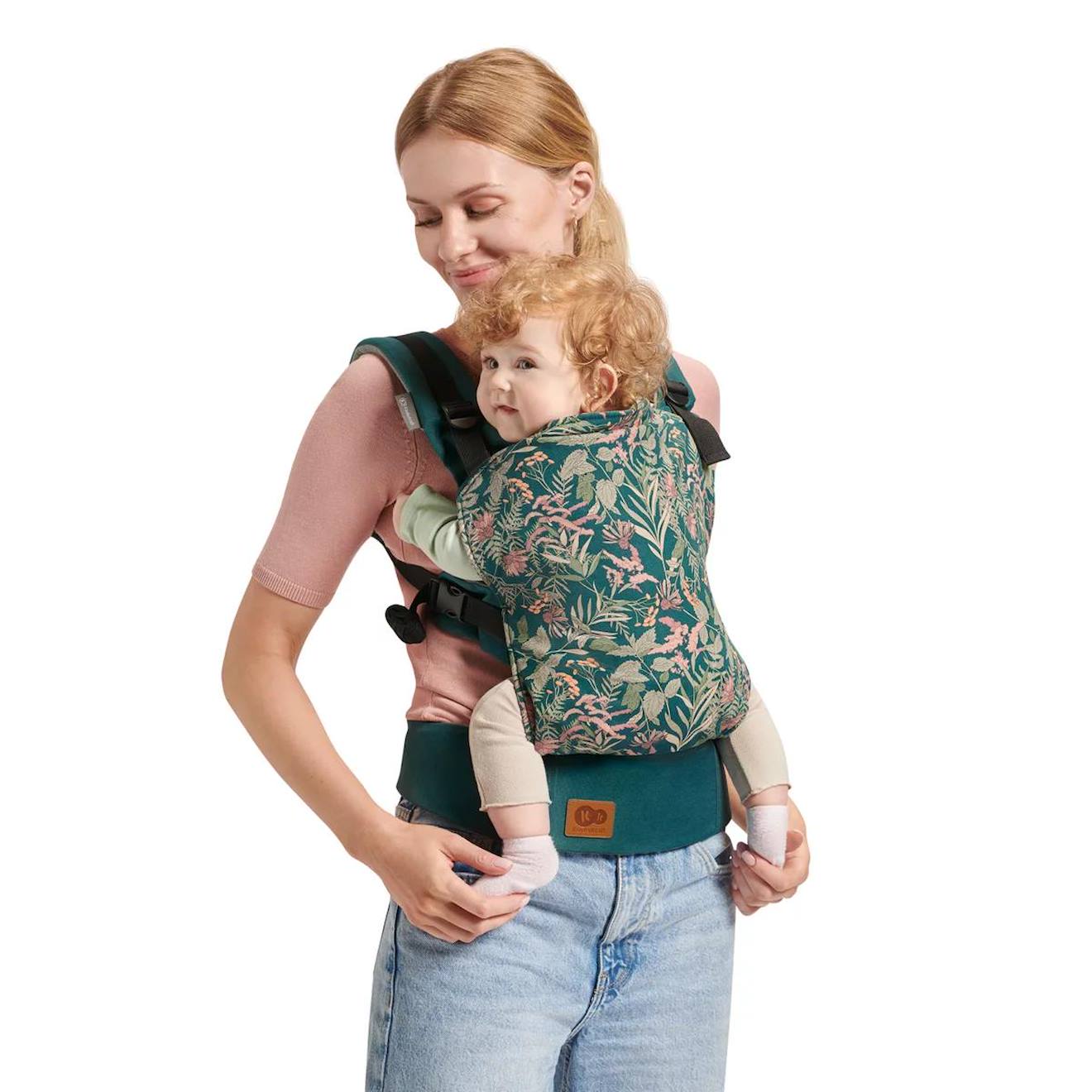 Porte-bébé Ergonomique Kinderkraft Milo Avec Position En M, Bretelles Réglables, Ceinture Large Et Poche Intégrée Vert (Kinderkraft) - Image 1
