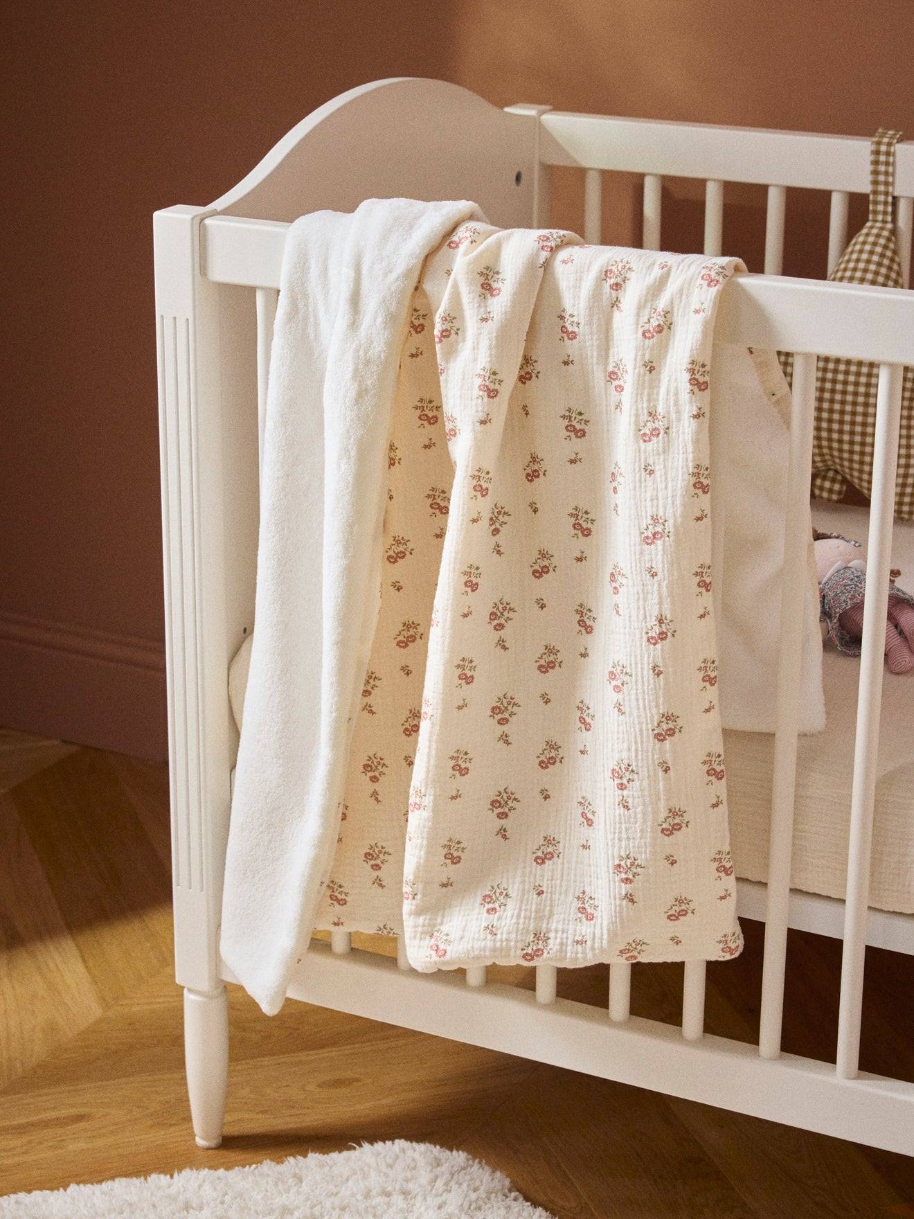 Plaid Gaze De Coton Et Micro-polaire Imprimé Bianca
