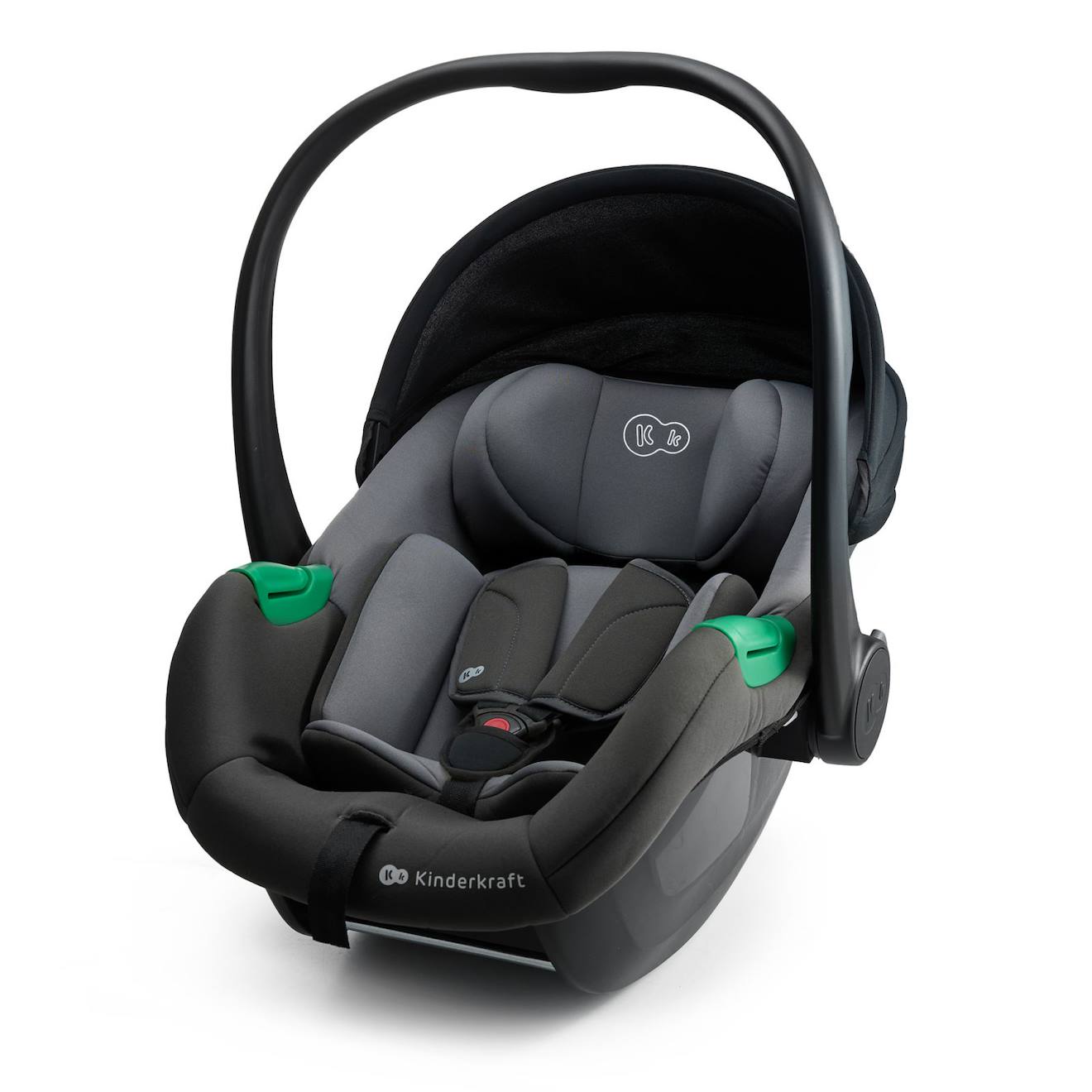Siège Auto Bébé Kinderkraft Mink Pro 2 I-size Avec H-guard+, Sps+, Easy Grow, Coque Ventilée Et Harnais 5 Points Noir Et Gris