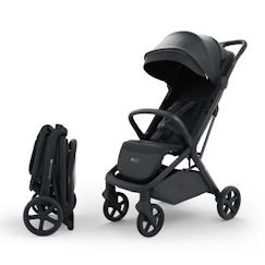 Puériculture-Poussette-Poussette compacte pliage automatique avec suspension, capote imperméable, légère