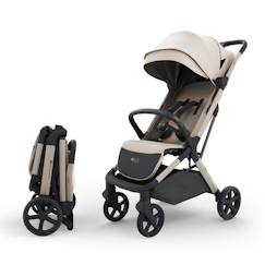 Puériculture-Poussette compacte pliage automatique avec suspension, capote imperméable, légère