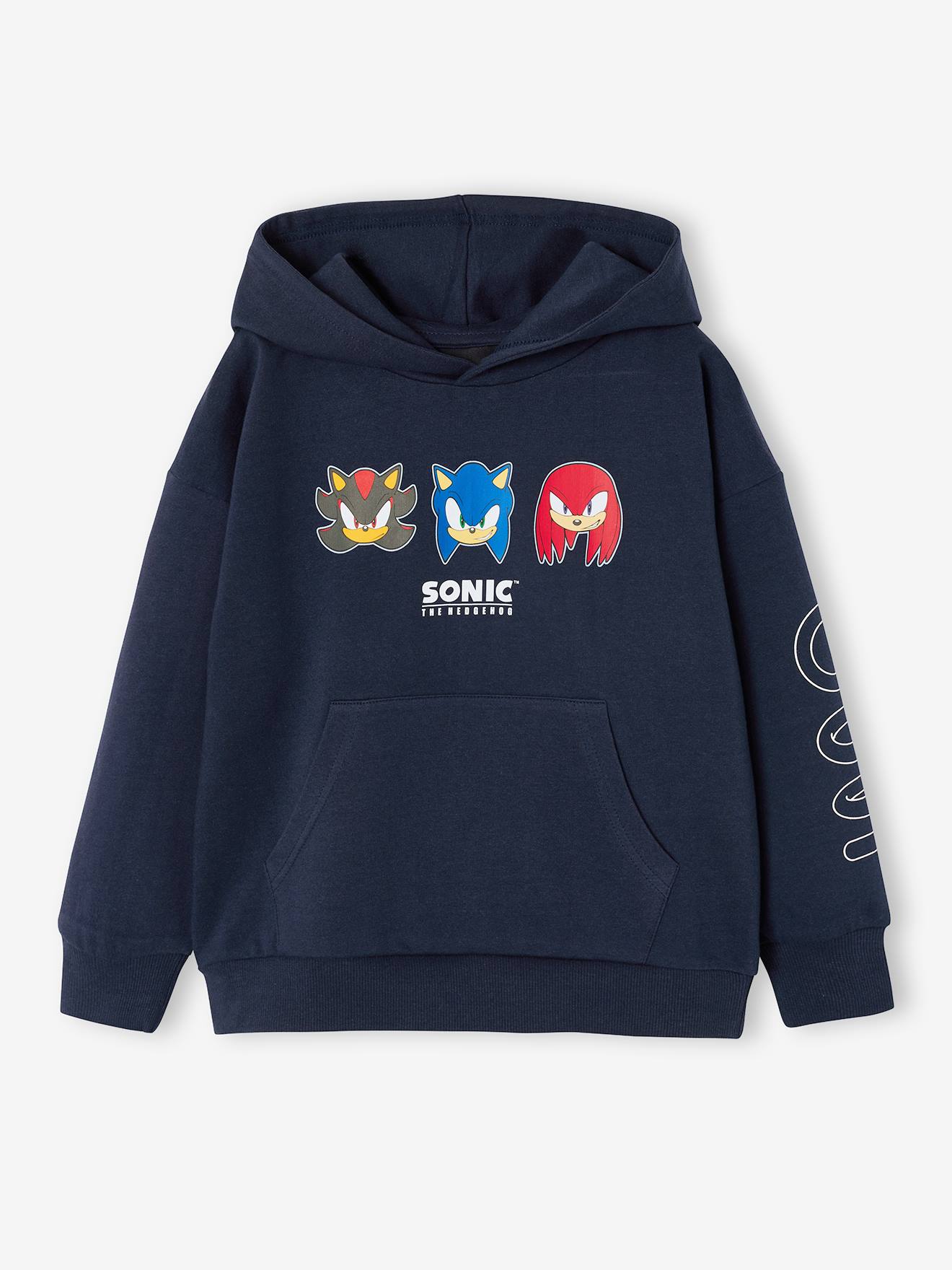 Sweat à capuche garçon Sonic marine