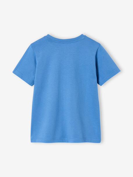 T-shirt garçon imprimé blanc chiné+bleu moyen+menthe+ocre+olive+terracotta+vert d'eau 5 - vertbaudet enfant 