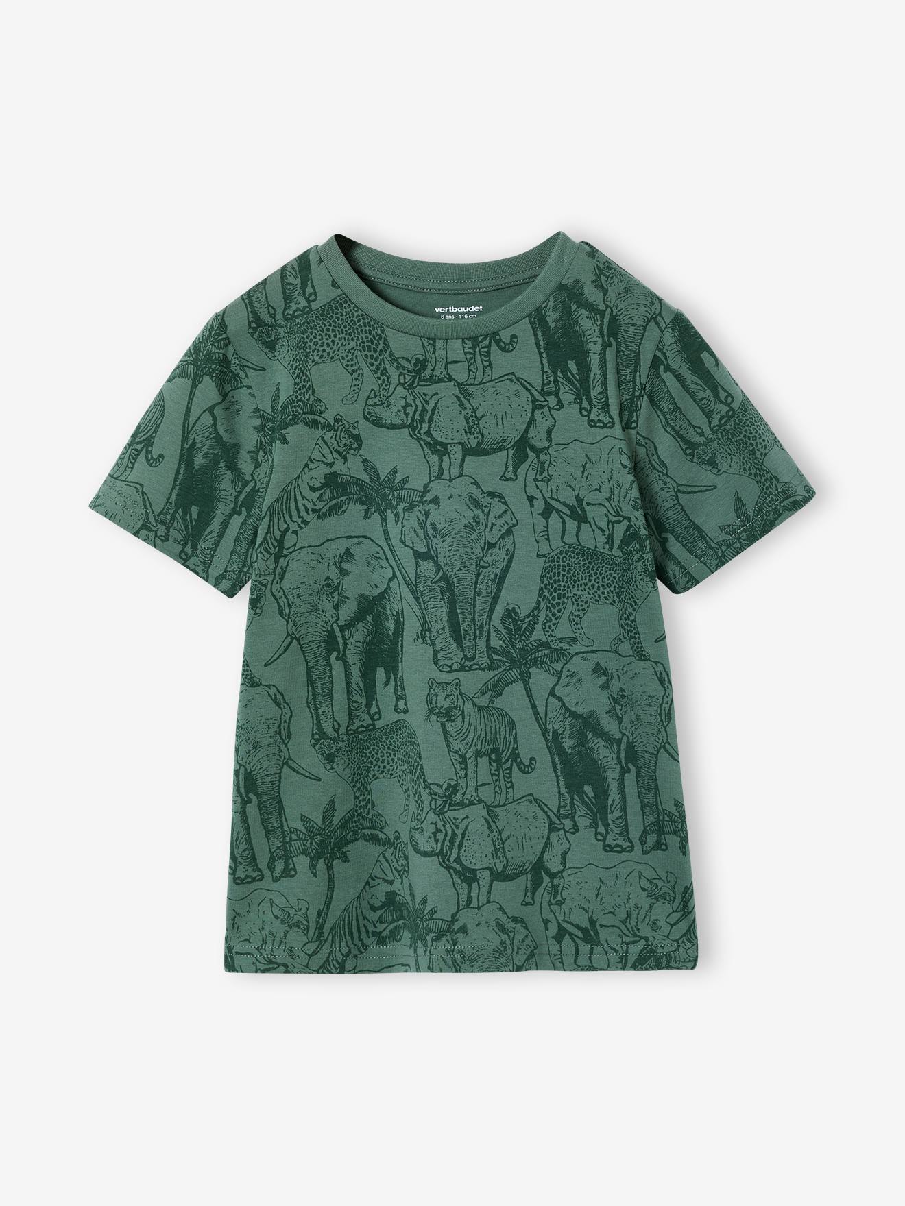 T-shirt garçon imprimé lichen