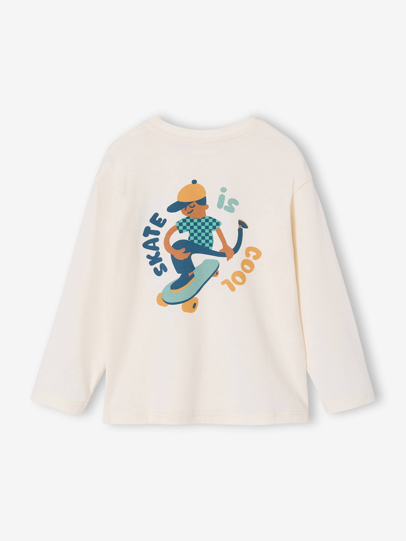 T-shirt manches longues garçon écru