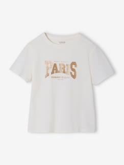 -Tee-shirt fille imprimé manches courtes