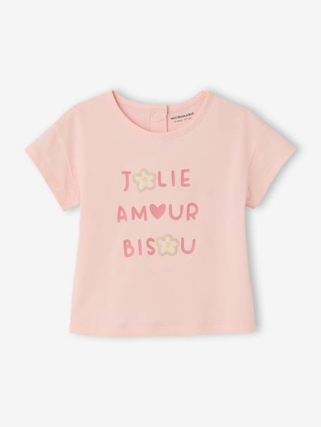 Bébé-T-shirt bébé fille détails en crochet
