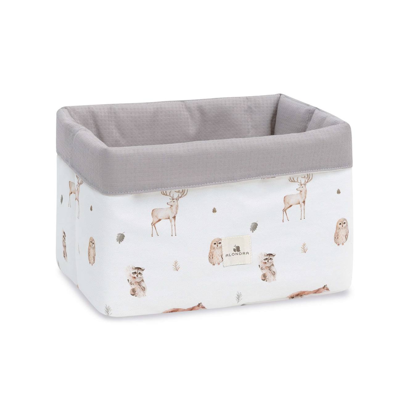 Panier Matelassé Pour Produits Bébé Imprimé Forêt