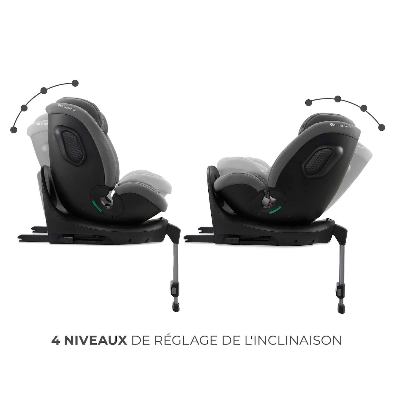 Siege Auto Xrider 2 I Size Pratique Et Confortable Gris (Kinderkraft) - Image 2