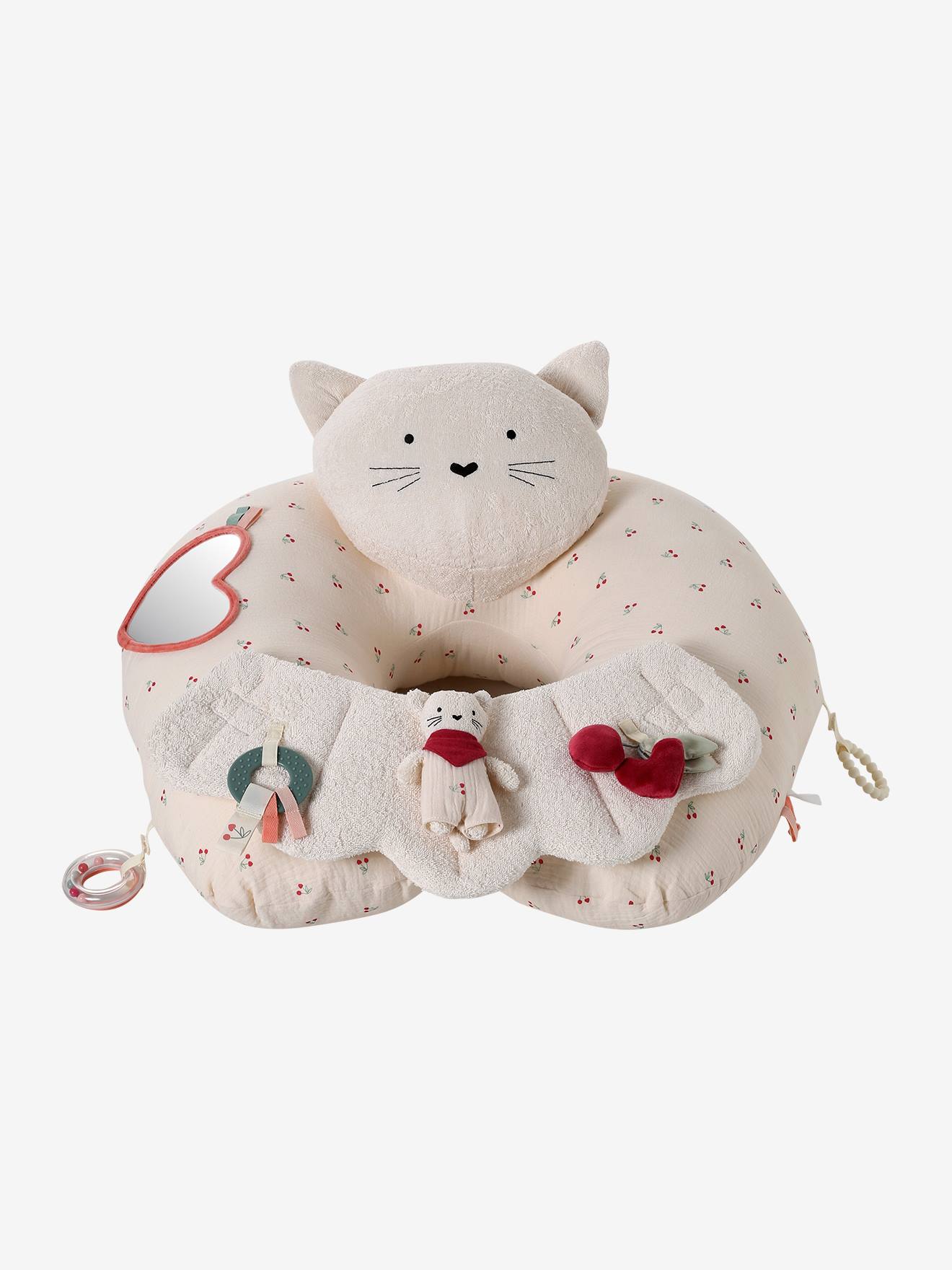 Coussin bébé des découvertes cherry (Vertbaudet) - Couverture