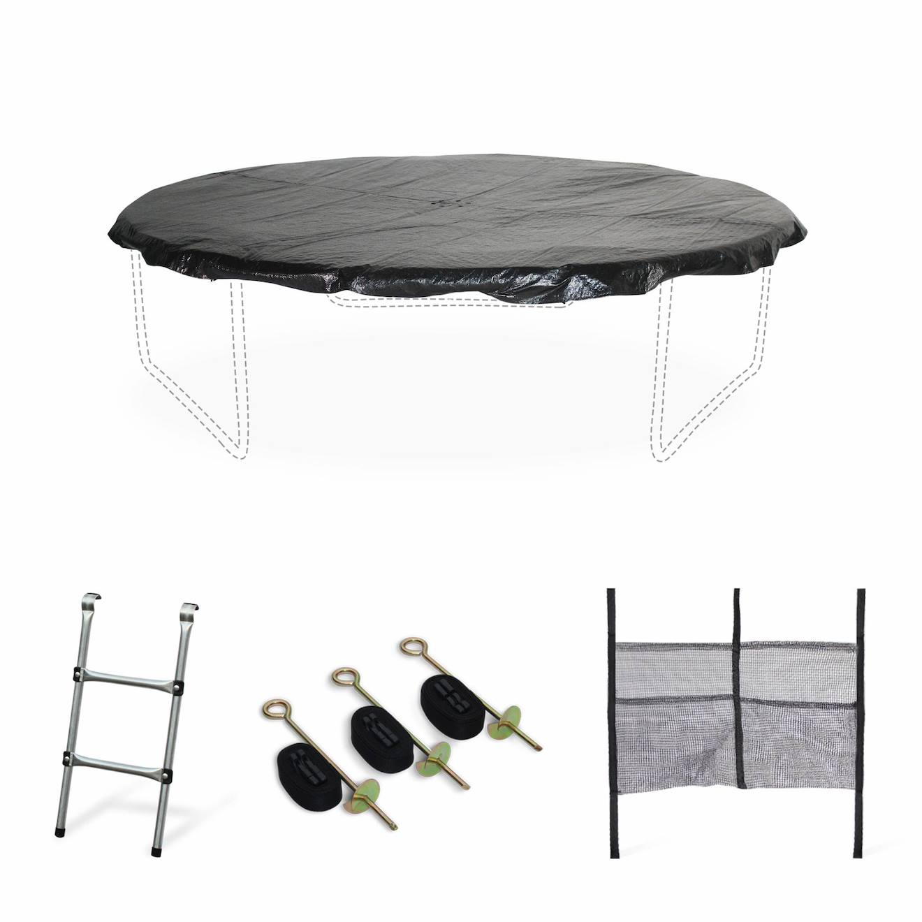 Pack Accessoires Pour Trampoline ?305cm Pack Accessoires Noir