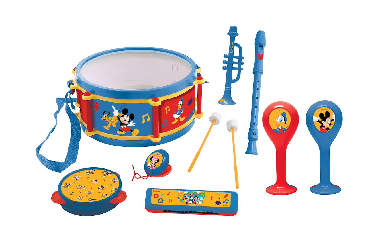 Coffret Musical Enfant 7 Instruments - Mickey Mousse Bleu