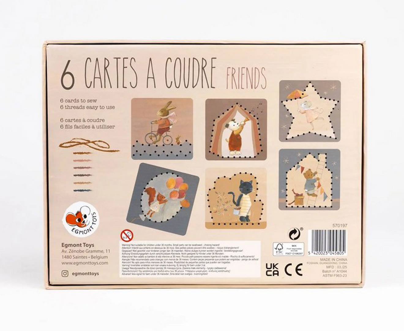 Jeu De Cartes De Laçage En Bois Pour Enfants 3 Ans Et Plus - Jouet Éducatif Motricité Fine, Coordination Œil-Main - Activité Calme