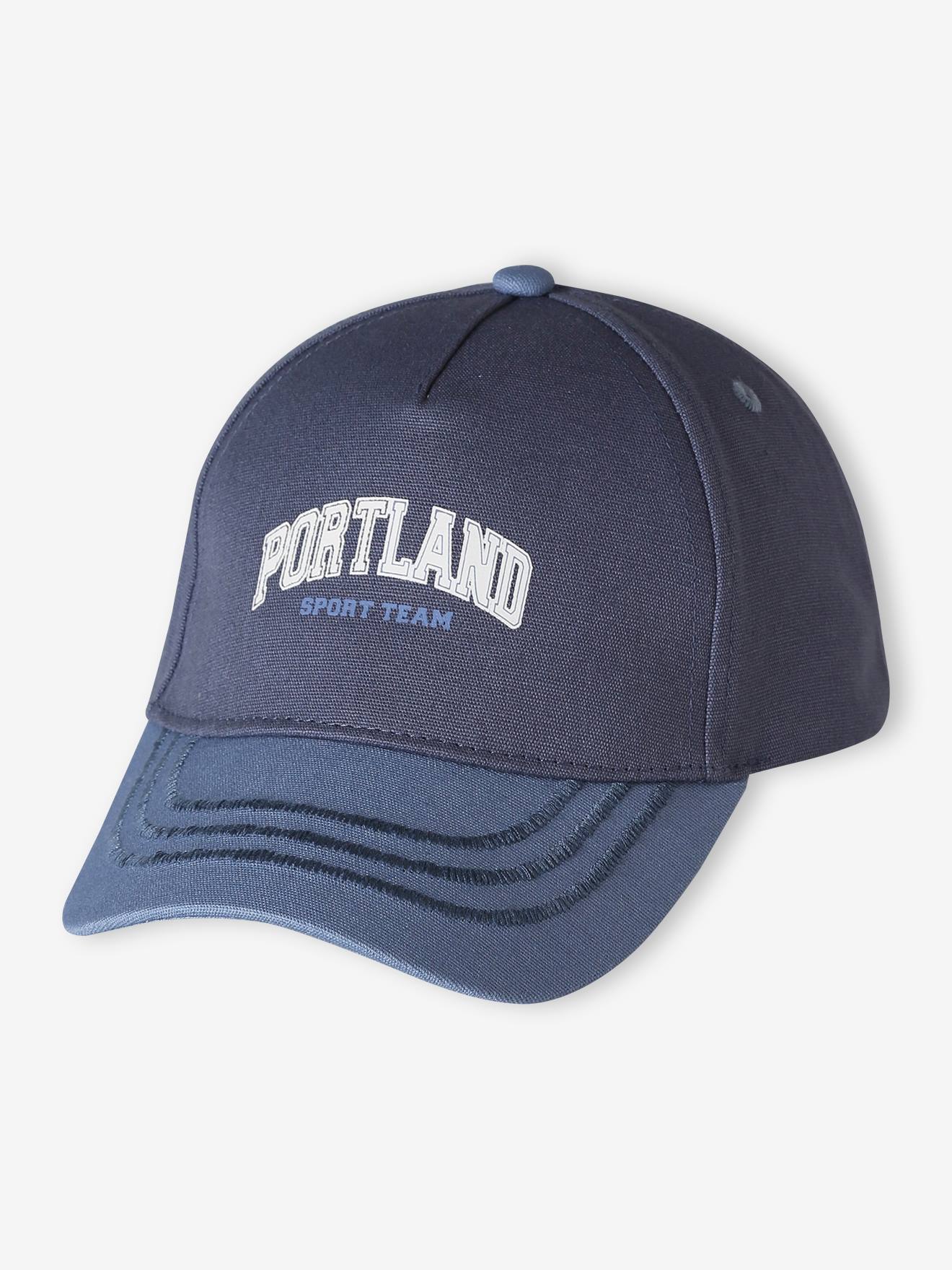 Casquette garçon sport bleu moyen