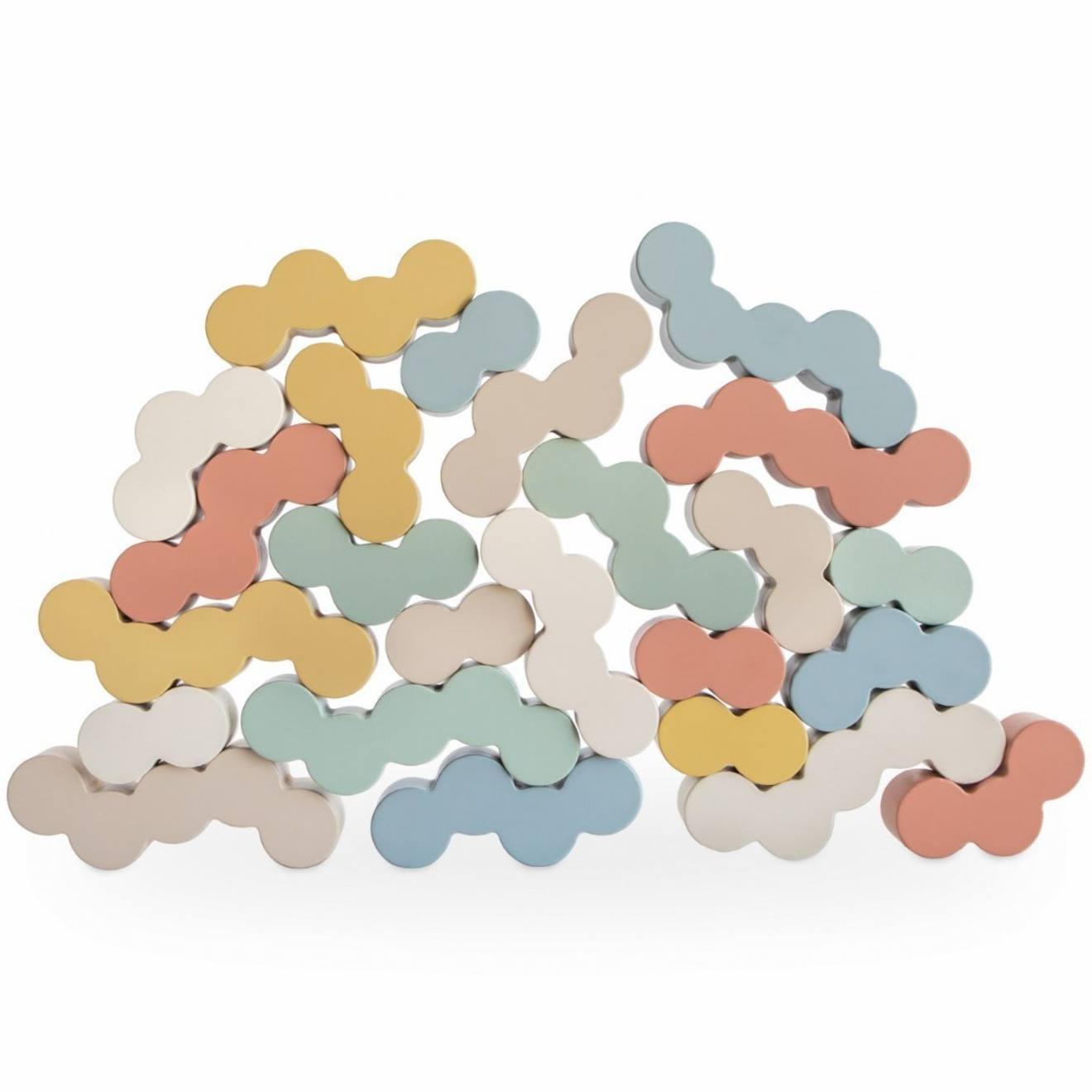 Blocs D'équilibre En Bois Multicolore