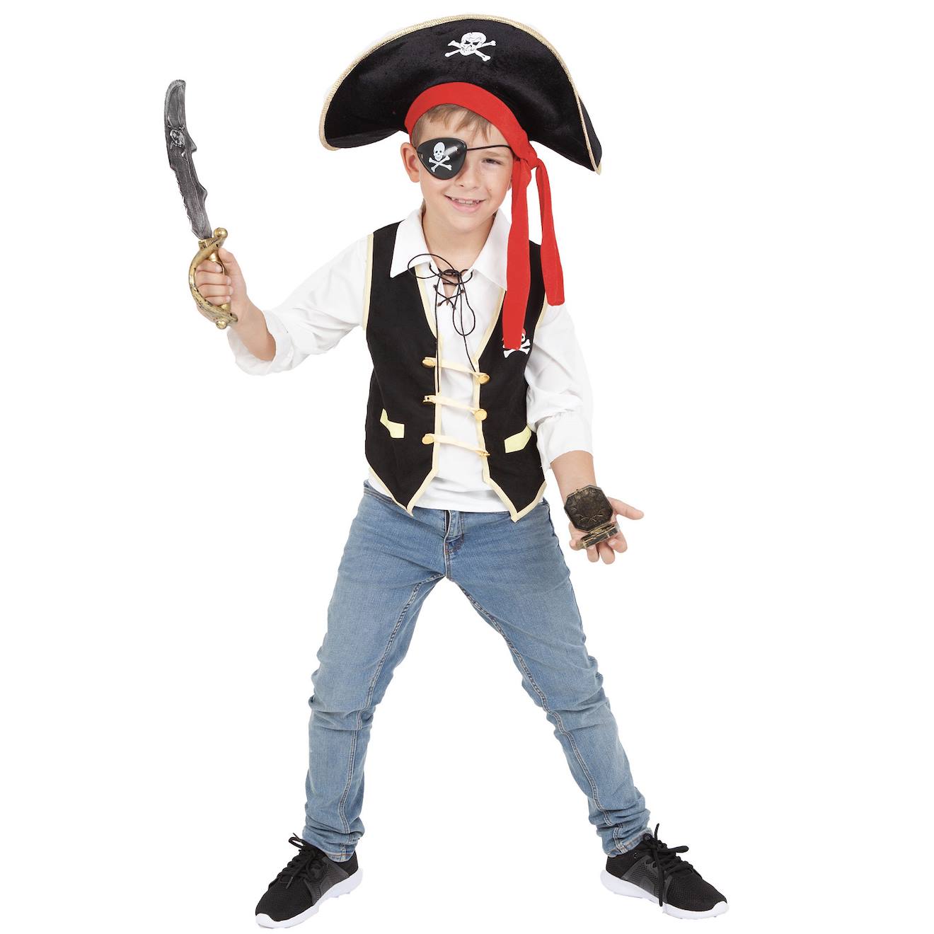 Top Et Accessoires Pirate Noir